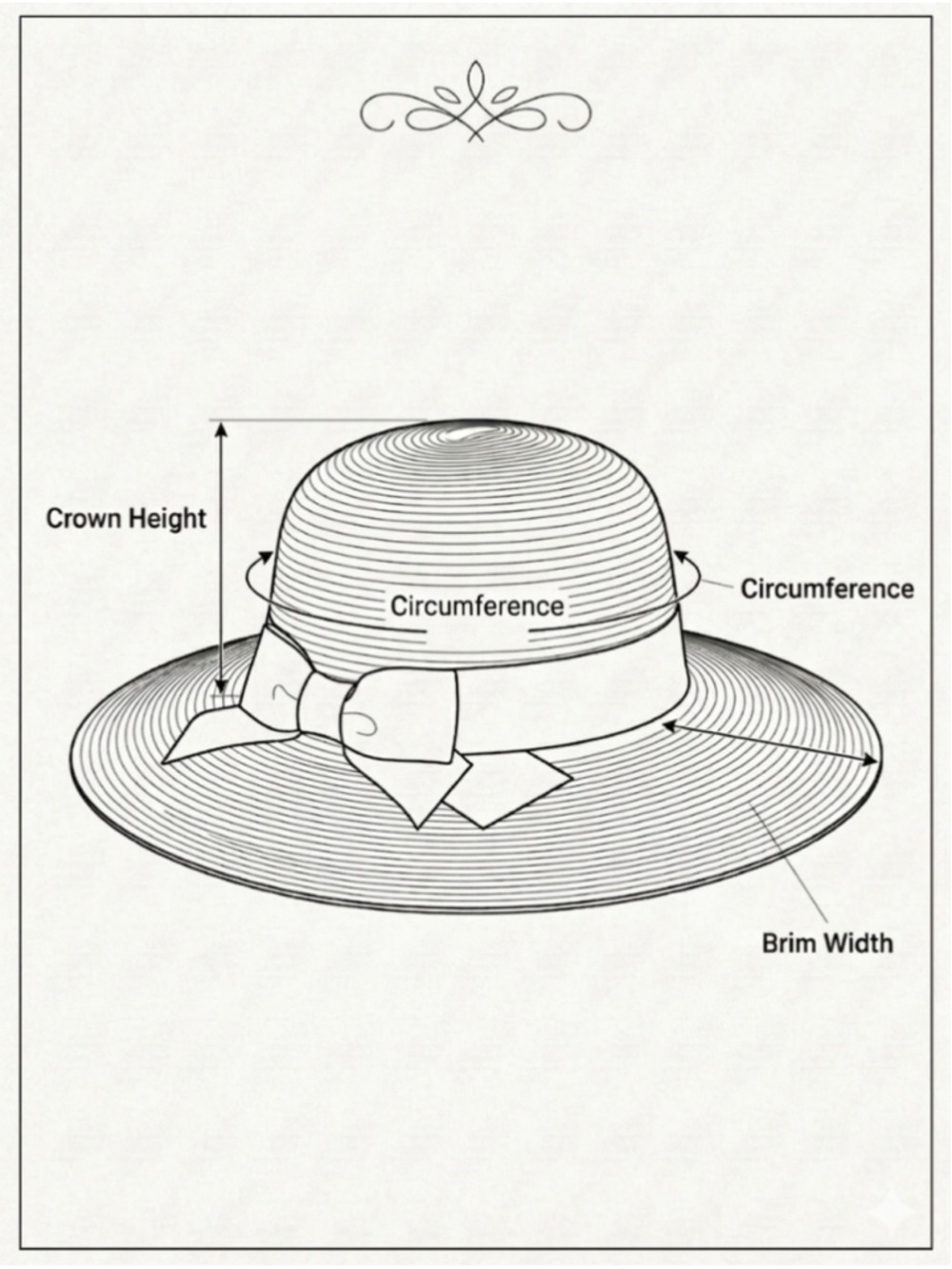 Woven Paper Straw Hat Natural Faux Pearl Trim - Picture 5 of 5